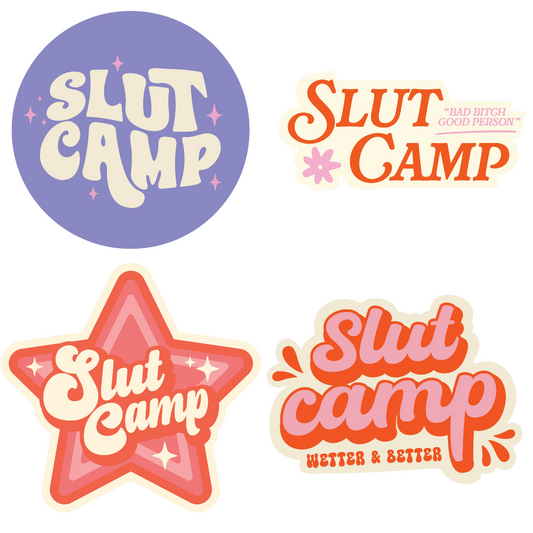 Slut Camp Retro Sticker Bundle